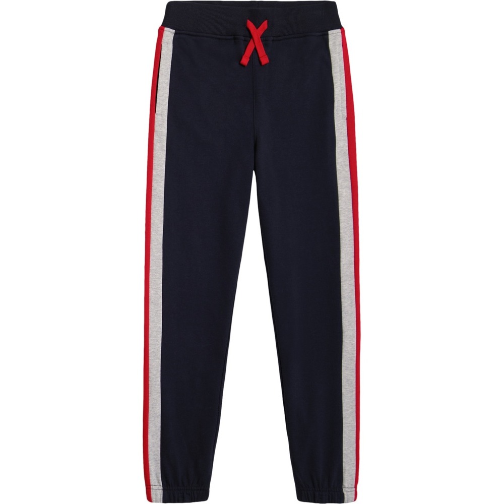 Nautica Big Boys Navy Side Stripe Fleece Joggers Large (14-16)